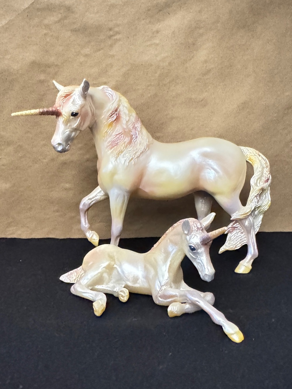 Breyer Horse Alida Elidor Pearl Unicorn Marabella Mare Ashley Foal #3364